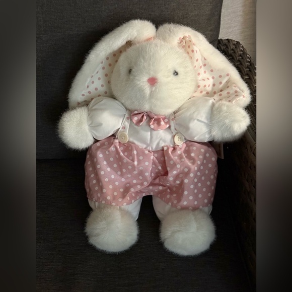 Adorable Pink Polka Dot Bunny Plush Toy Approx 17 Inches - Picture 14 of 16